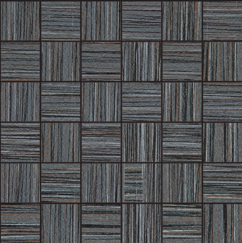 Bamboo Noir Linen 2x2 Mosaic
